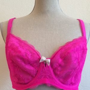 Victoria’s Secret unlined demi hot pink 36DDD